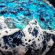 Vallauris vintage iridescent blue fat lava vase?