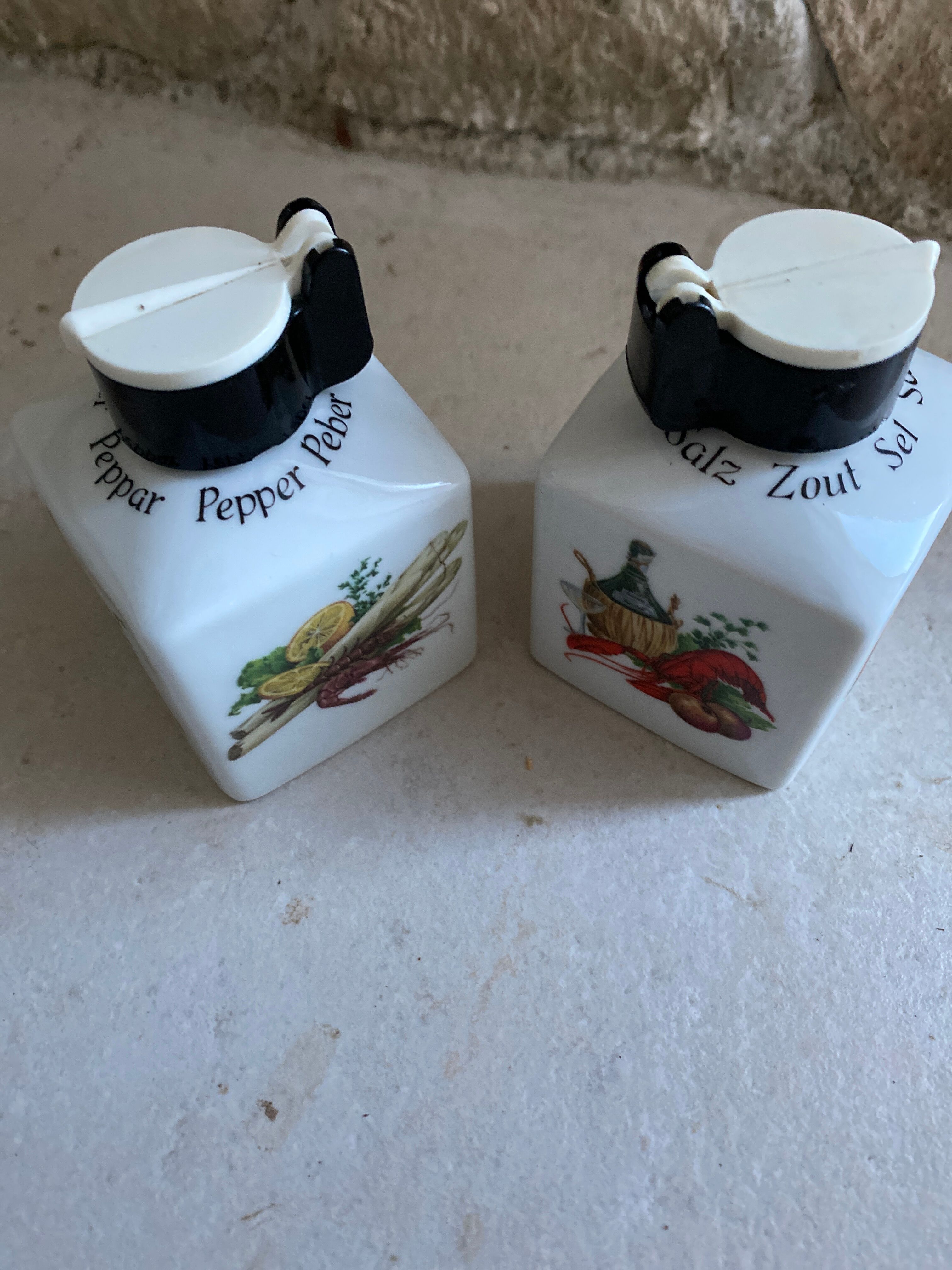 Vintage German porcelain spice pots