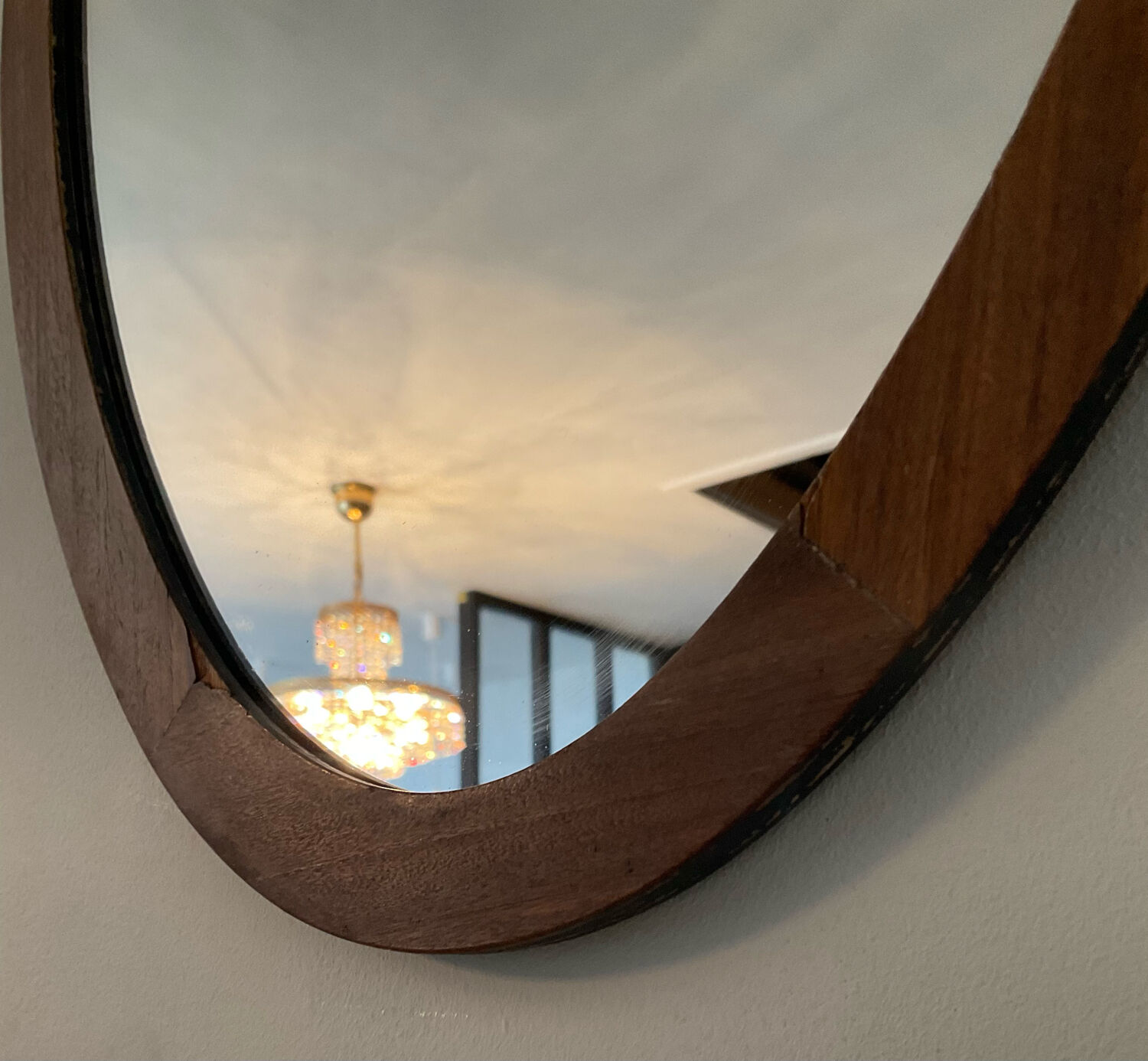 Scandinavian mirror from the 60s-70s