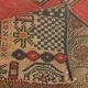 4x7 Geometric Oriental Red Vintage Persian Rug,  136x224Cm