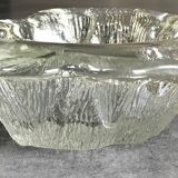 Cendrier, vide-poche Blenko en verre moderniste design brutaliste, 1960