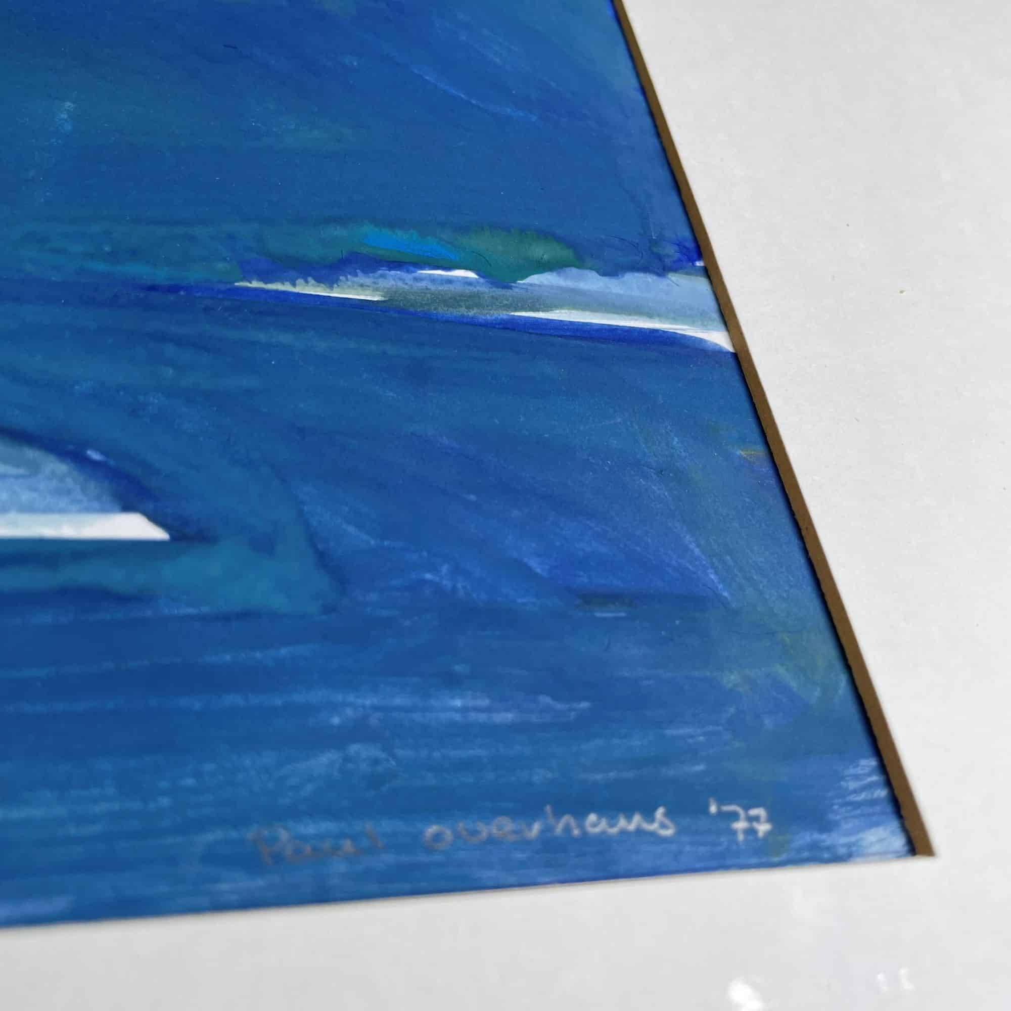 Dutch art work, Paul Overhaus ‘Sea nr. 5’, dated 1977