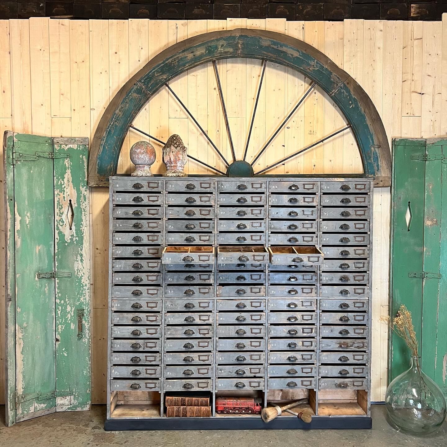 Former hardware workshop trade furniture