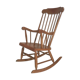 Rocking chair in blond wood
