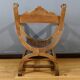 Dagobert armchair in walnut, Medieval style – Late 19th century
