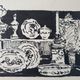 André Duculty (1912-1990) India ink on paper "Chez l'antiquaire" Monogrammed lower left