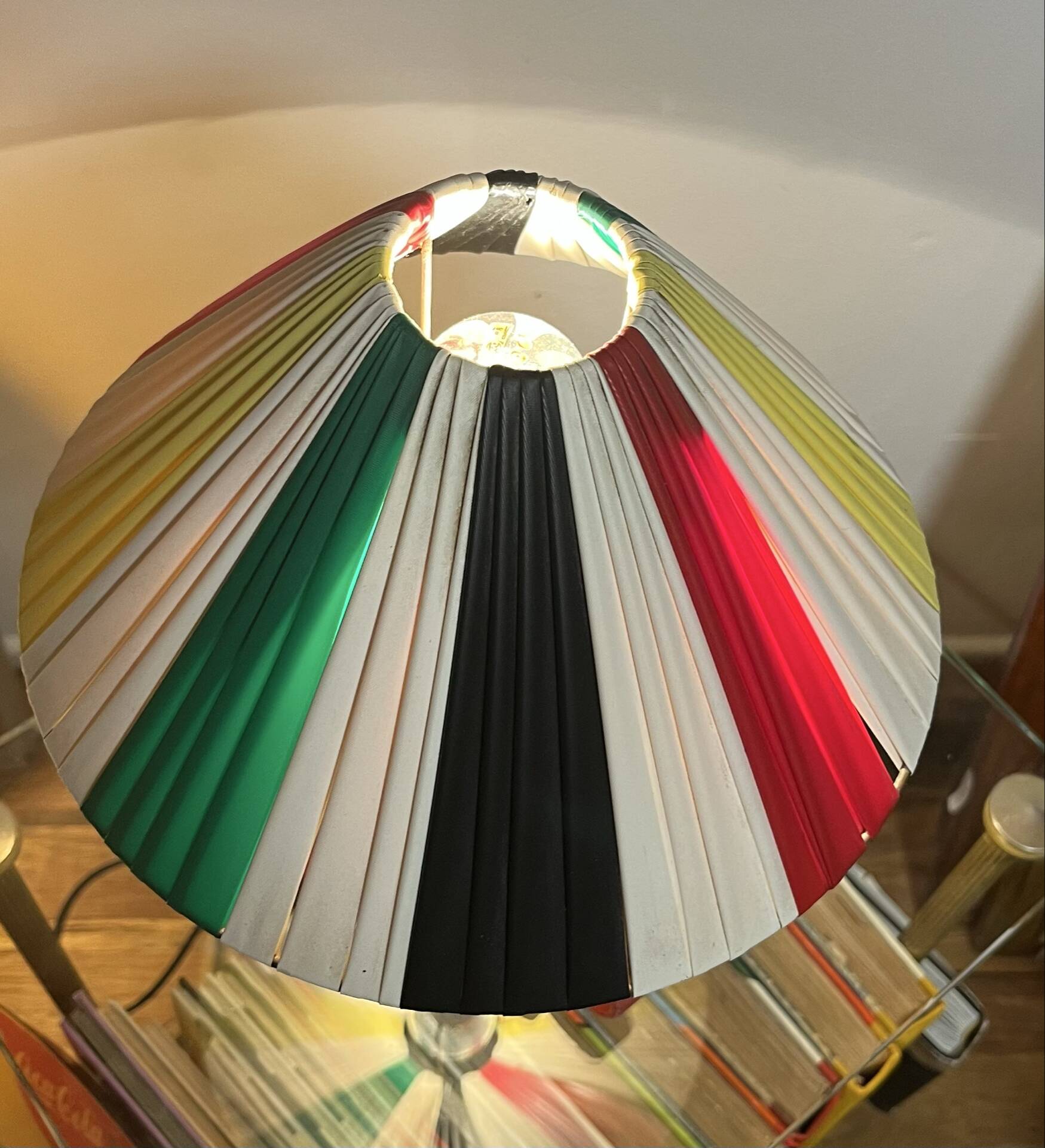 Lampe scoubidou années 50