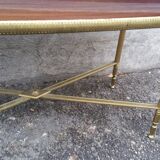 Brass and formica coffee table