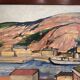 Vintage Oil Painting Landscape Fortification by Carsten Hvistendahl 1931