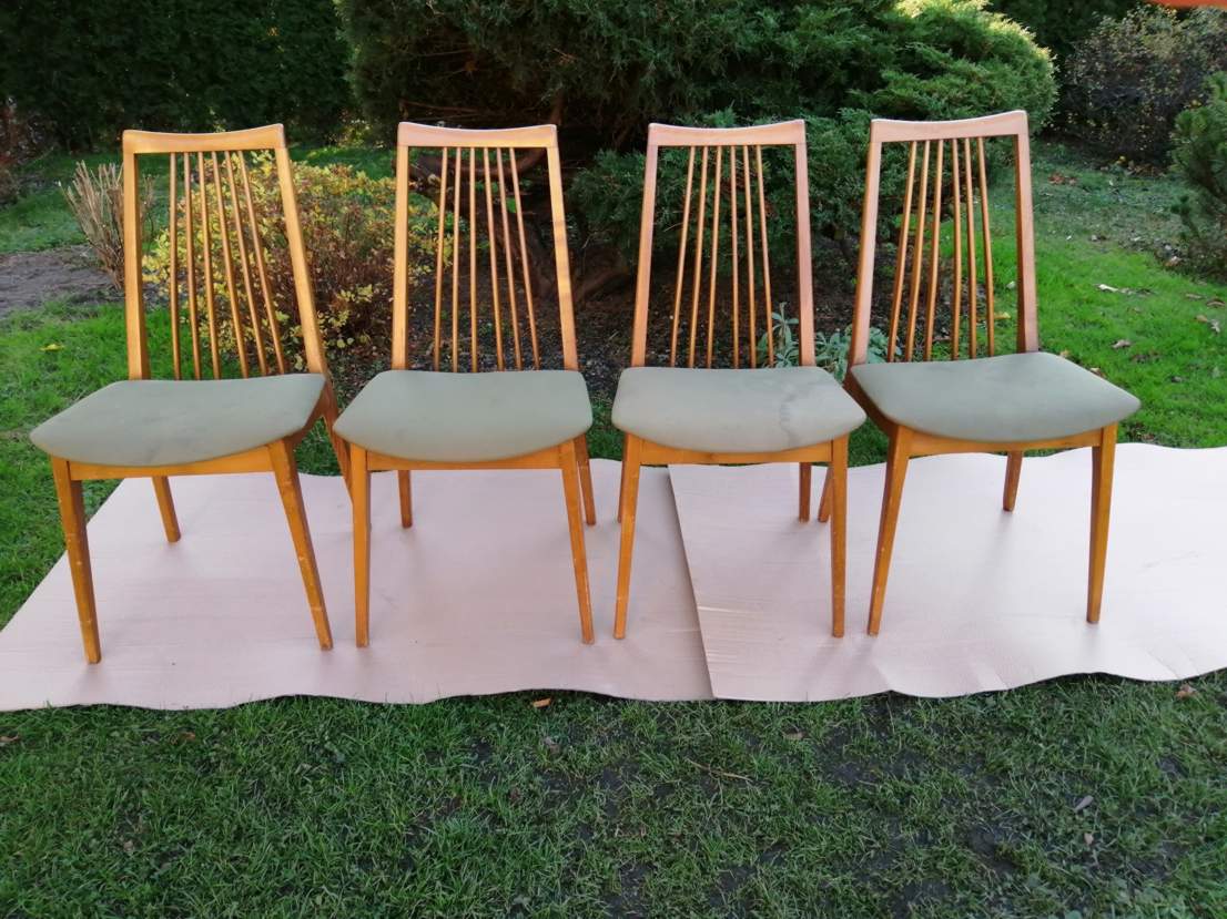 Set of four Scandinavian style chairs