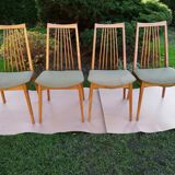 Set of four Scandinavian style chairs