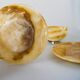 Set of 4 marble and brass espresso cups and saucers