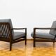 Pair of mid century armchairs "b7522 " by zenon bączyk, poland, 1960's