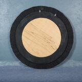 Golden wood mirror 140x140cm