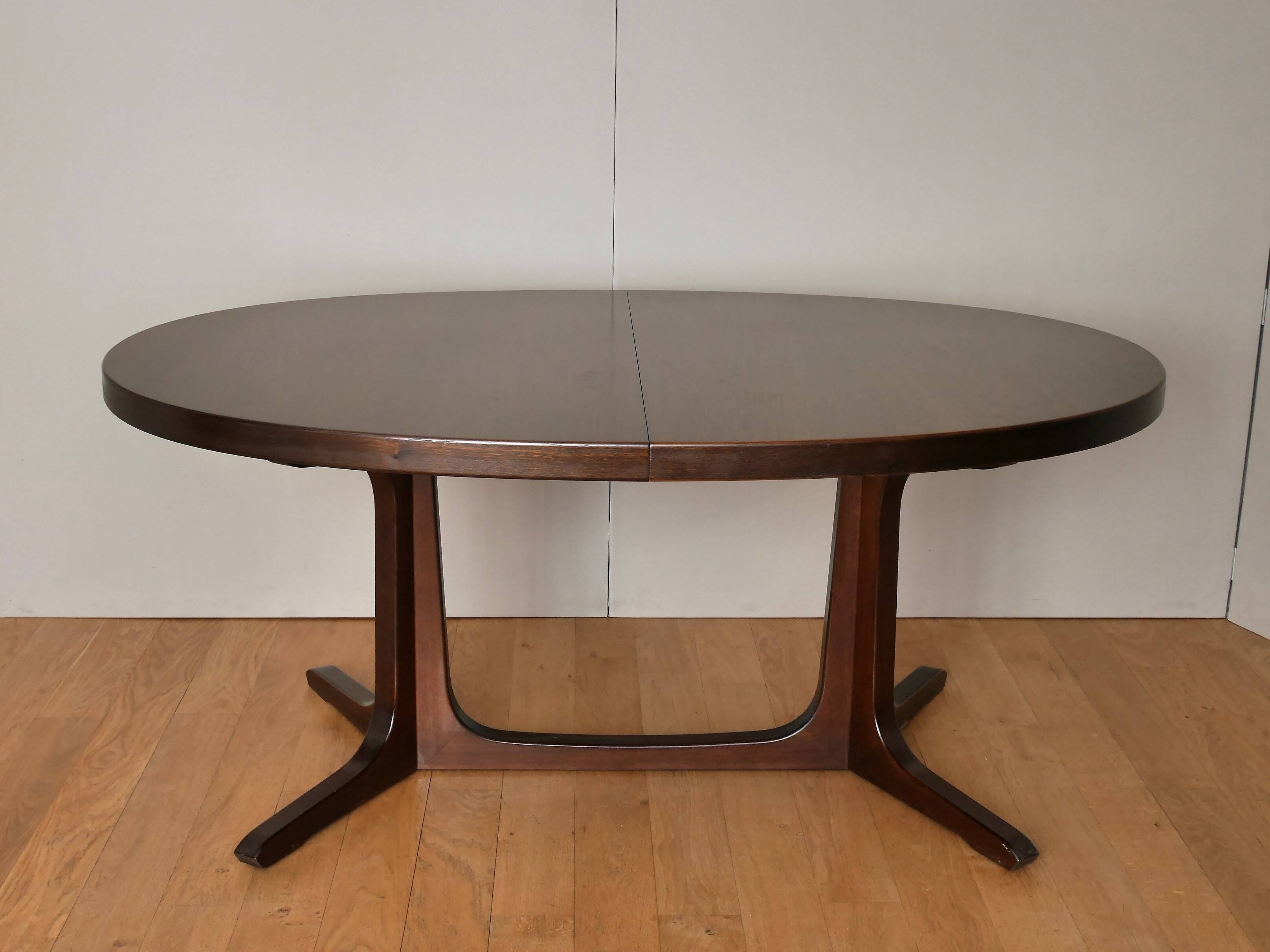 Table ovale extensible  Baumann 250cm design scandinave vintage 60 70 rallonges orme