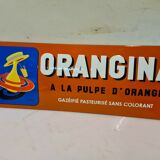 ORANGINA enamelled plate