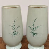 2 japanese opaline vases