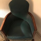 Fauteuil Skaï vintage