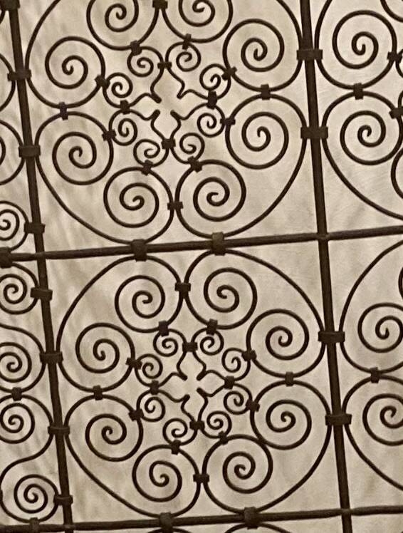 Wrought iron screen