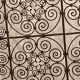 Wrought iron screen