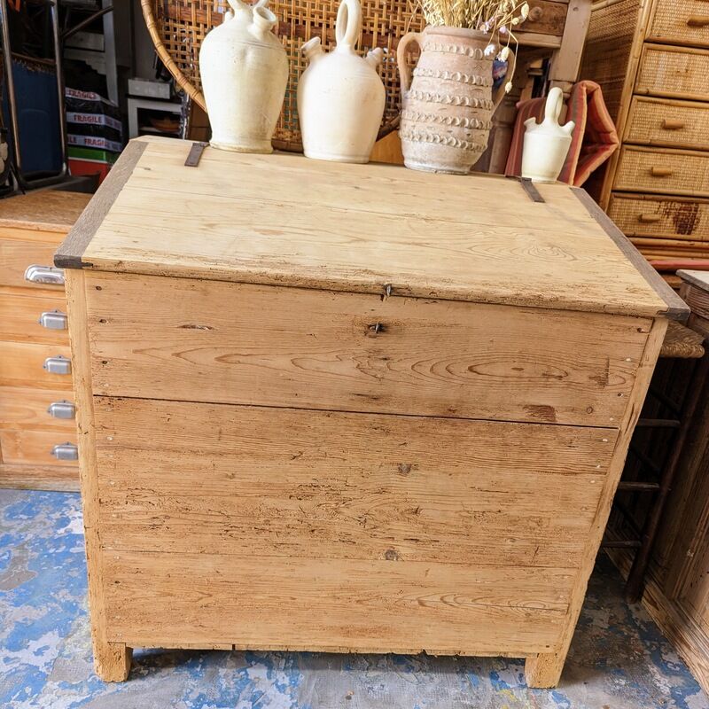 Raw wooden chest