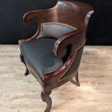 Empire period mahogany cross-back armchair