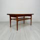 1960s vintage Danish mid-century extendable teak coffee table by Trioh Møbler
