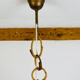 Vintage rattan pendant lamp 60s