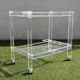 Vintage 1970s plexiglass serving trolley – integrated bottle rack