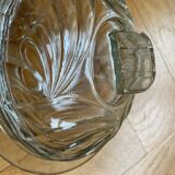 Art Deco molded glass sugar bowl