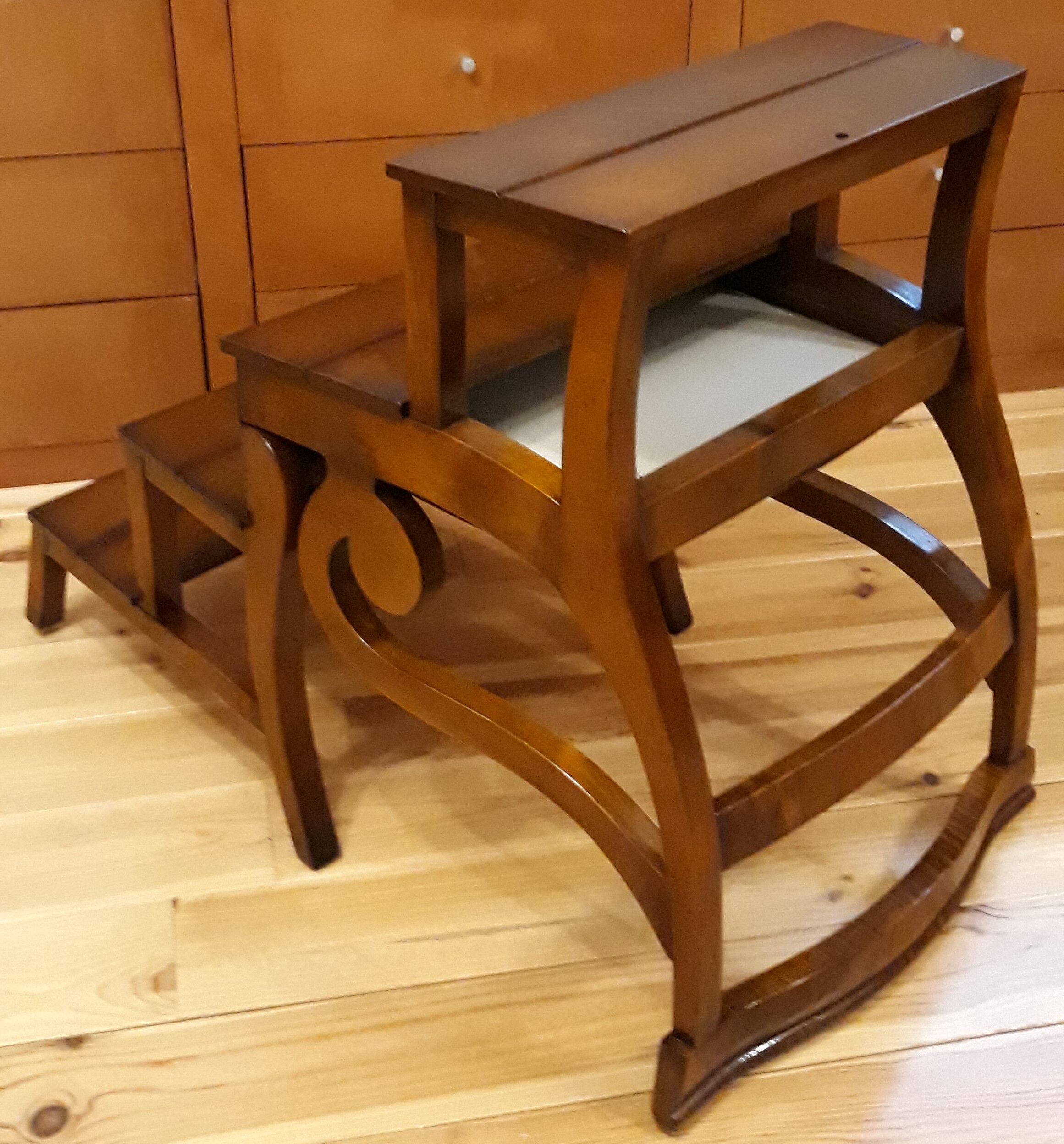 Notarial chair, luxurious library