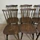 Set of 6 wooden chairs – bistro style - western / vintage