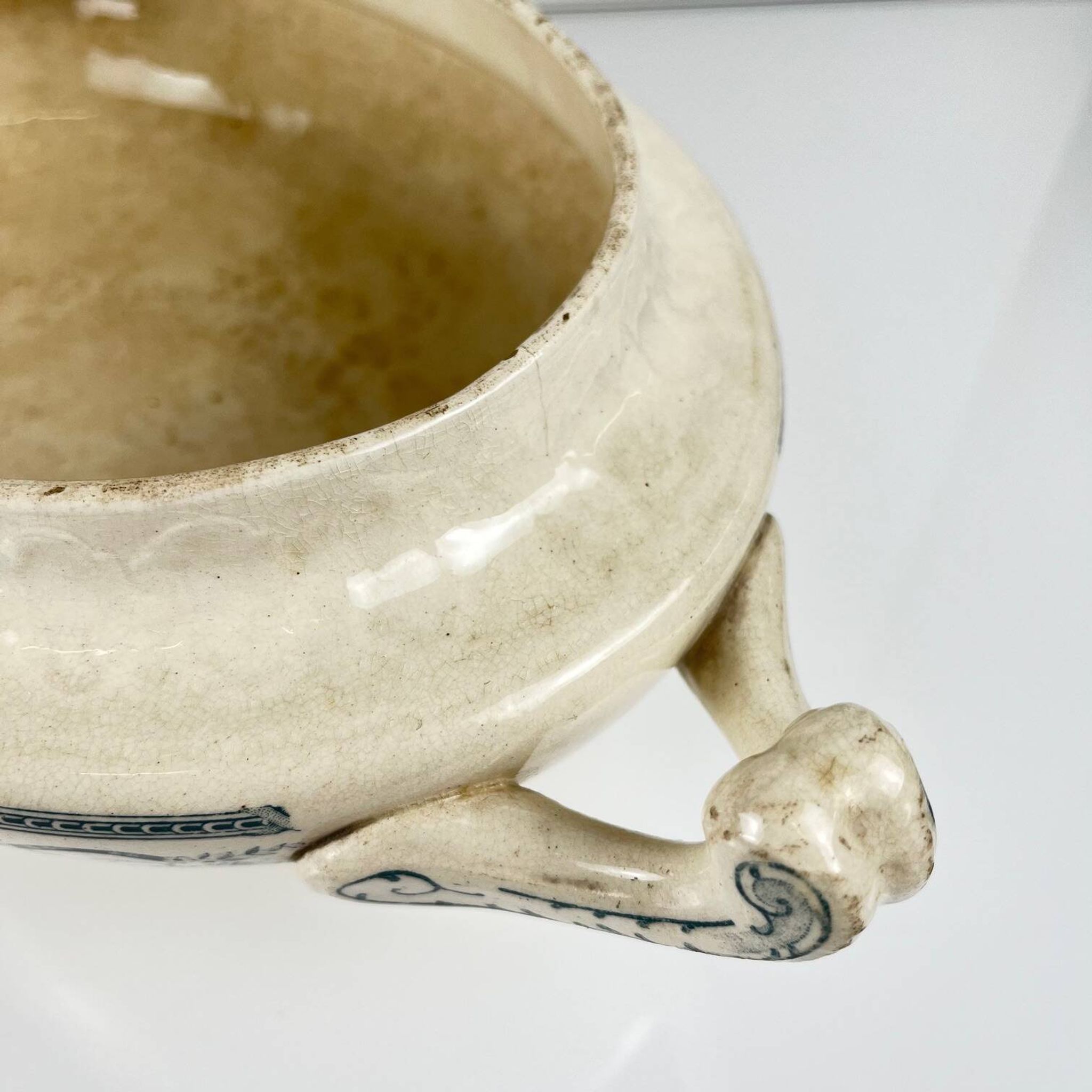 Salins "Recamier" iron earth soup tureen, late 19th century