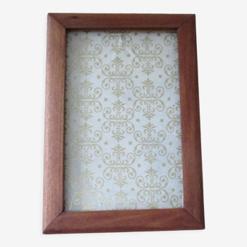 Old wooden wall photo frame