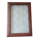 Old wooden wall photo frame