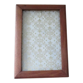 Old wooden wall photo frame