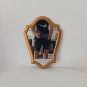 Vintage baroque mirror in gilded wood