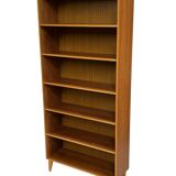 Vintage teak large bookcase Danish design 60s