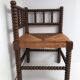 Vintage wooden corner chair turns, 50/60