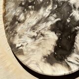 Very large empty pocket or petrified wooden flat