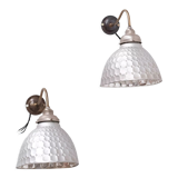 Pair of Antique Mercury Glass Wall Lights