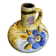 Antique soliflore vase veb polychrome ceramic flowers gdr vintage