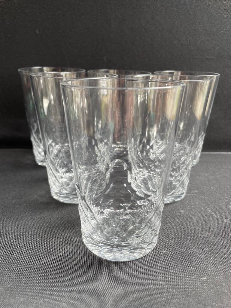 6 Baccarat tortoiseshell mugs