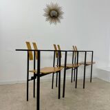 3 old Karl Friedrich Forster raw design chairs model Trix KFF postmodern 70s/80s