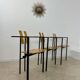 3 old Karl Friedrich Forster raw design chairs model Trix KFF postmodern 70s/80s