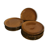 Assiettes en grès
