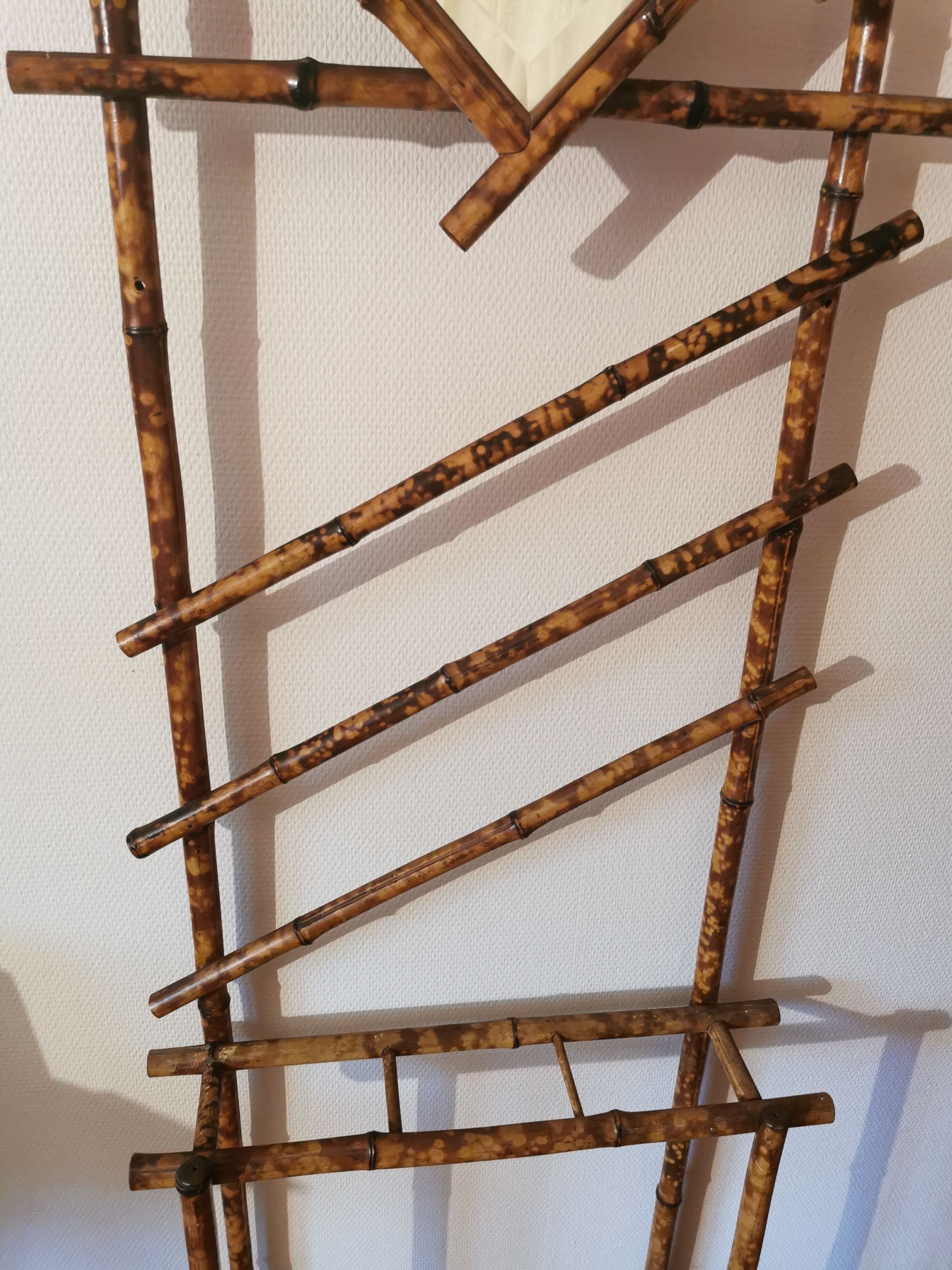 Vintage bamboo wardrobe