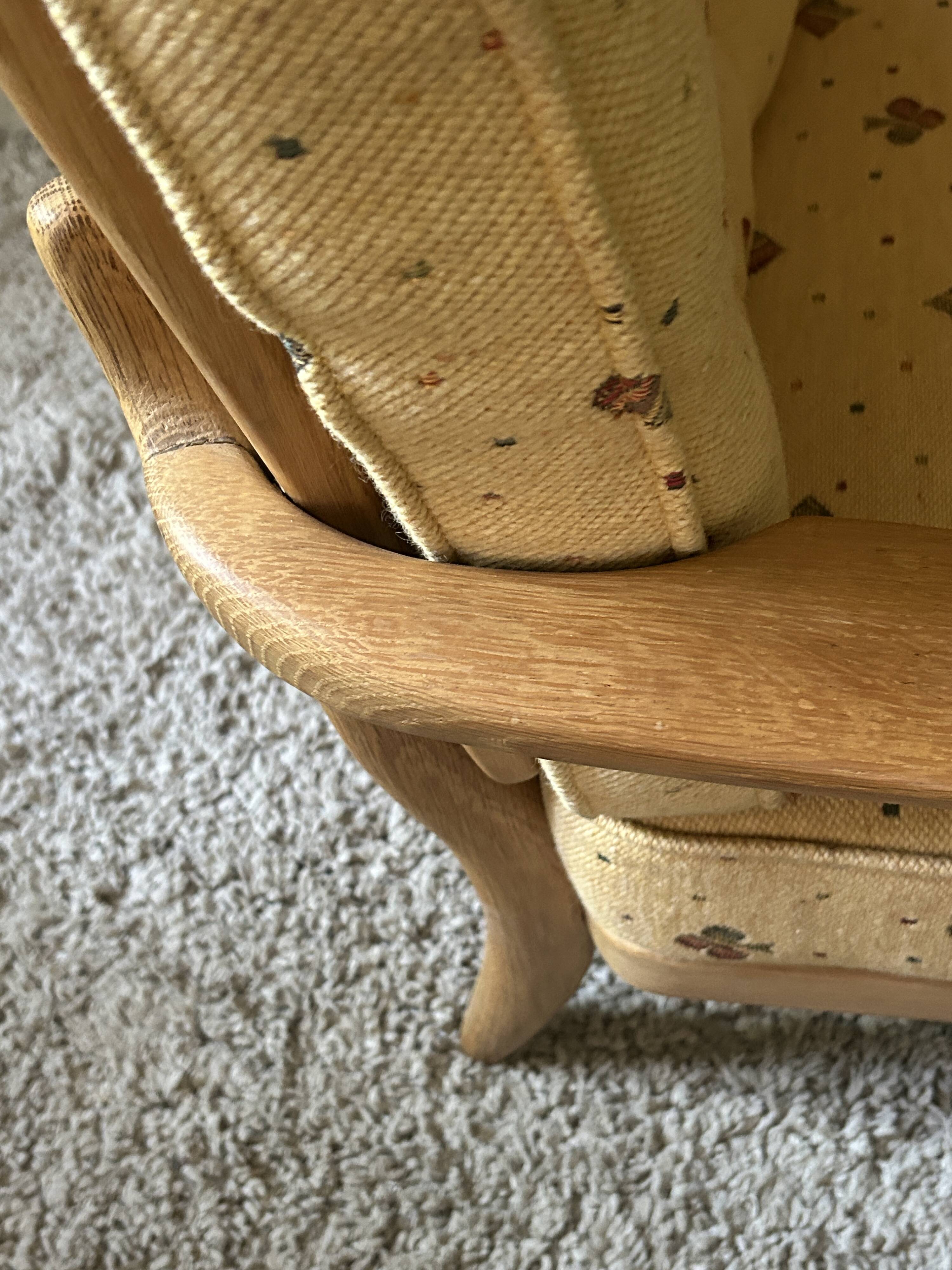 Guillerme et Chambron, José oak armchair, Edition Votre Maison 1960