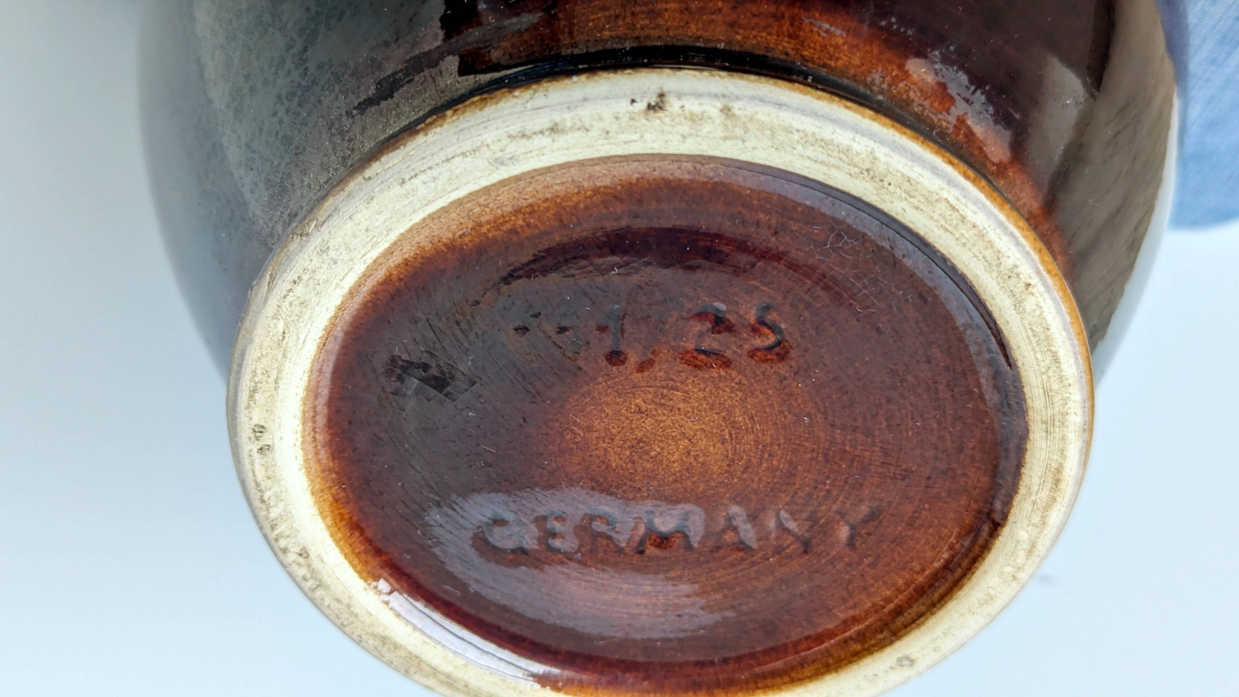 Multi-colored ceramic vase, Germany signed DB Hohr. (​Dümler & Breiden)​