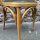 6 vintage 80s Baumann style bistro chairs in leather